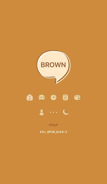 [LINE着せ替え] E4+26_ブラウン4-3の画像1