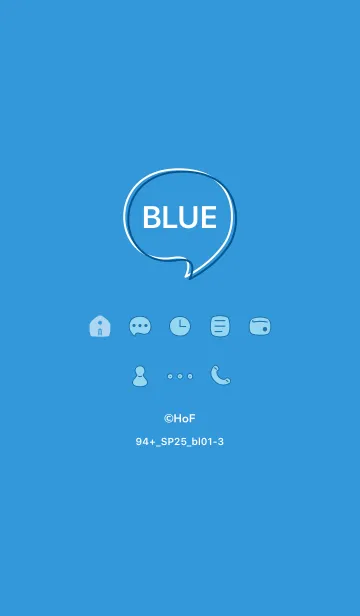 [LINE着せ替え] 94+25_ブルー1-3の画像1