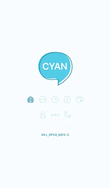 [LINE着せ替え] 44+24_ブルー3-3の画像1