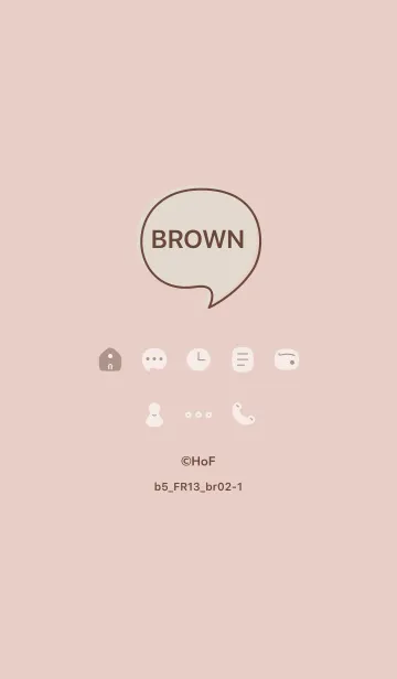 [LINE着せ替え] b5_13_ベージュ ブラウン2-1の画像1