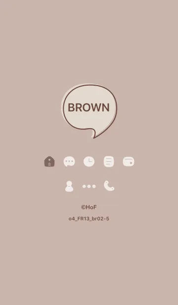 [LINE着せ替え] o4_13_ベージュ2 ブラウン2-5の画像1