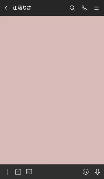 [LINE着せ替え] 大人のシンプルハート =black beigepurple=の画像3