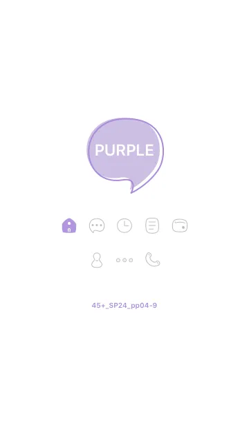 [LINE着せ替え] 45+24_パープル4-9の画像1