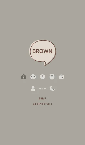 [LINE着せ替え] b4_13_スモーキーアッシュ ブラウン2-1の画像1