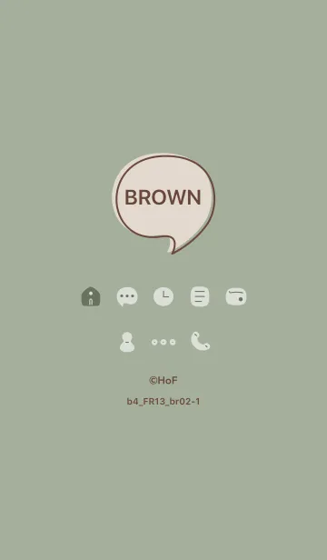 [LINE着せ替え] b4_13_スモーキーMアッシュ ブラウン2-1の画像1