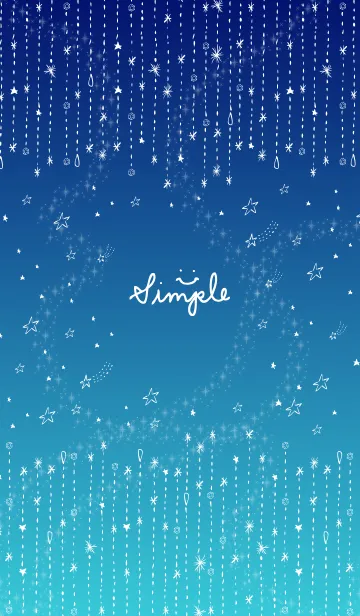 [LINE着せ替え] 星空グラデーション スマイル7の画像1