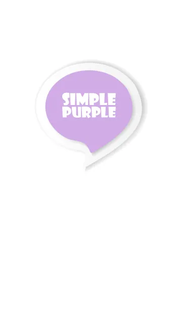 [LINE着せ替え] Purple Button In White V.3 (JP)の画像1