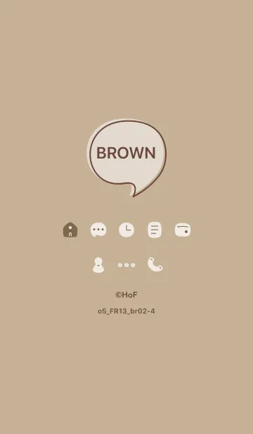 [LINE着せ替え] o5_13_ベージュ4 ブラウン2-4の画像1