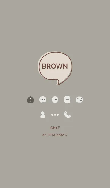 [LINE着せ替え] o5_13_スモーキーアッシュ ブラウン2-4の画像1