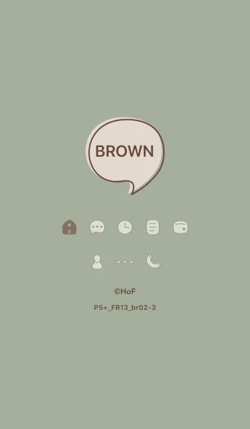 [LINE着せ替え] P5+13_スモーキーMアッシュ ブラウン2-3の画像1