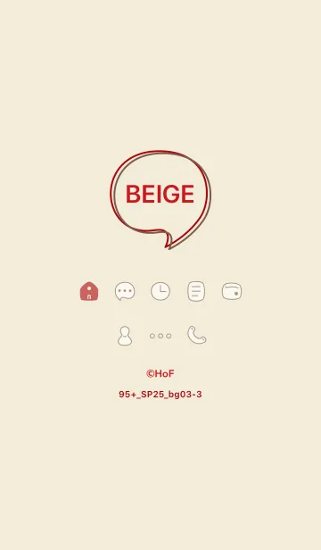 [LINE着せ替え] 95+25_ベージュ3-3の画像1