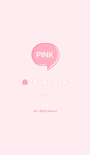 [LINE着せ替え] 45+24_ピンク4-6の画像1