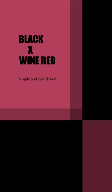 [LINE着せ替え] BLACK X WINE REDの画像1