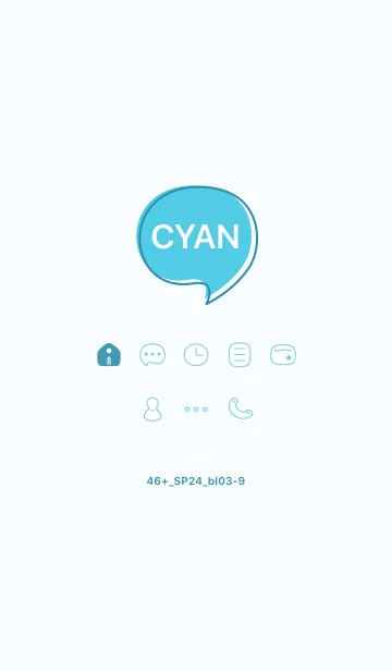 [LINE着せ替え] 46+24_ブルー3-9の画像1