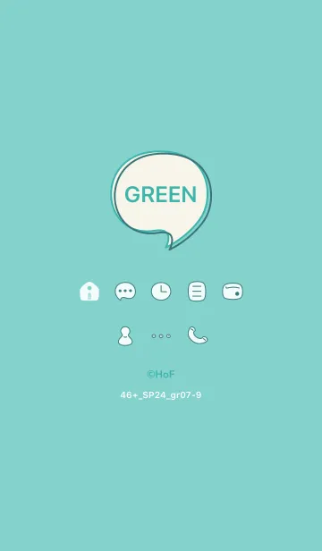 [LINE着せ替え] 46+24_グリーン7-9の画像1