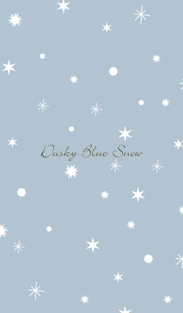 [LINE着せ替え] -Dusky Blue Snow- 10の画像1