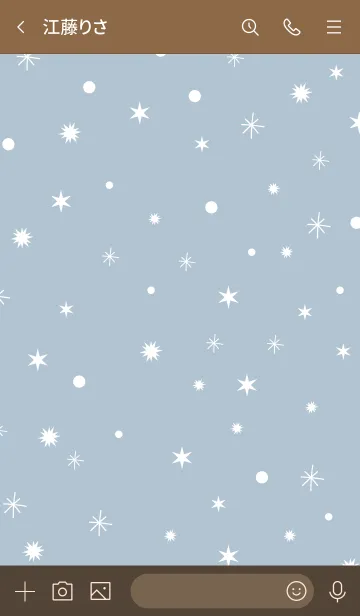 [LINE着せ替え] -Dusky Blue Snow- 10の画像3