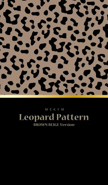 [LINE着せ替え] Leopard Pattern 21 -BROWN BEIGE Version-の画像1