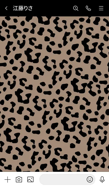 [LINE着せ替え] Leopard Pattern 21 -BROWN BEIGE Version-の画像3
