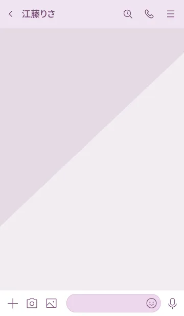 [LINE着せ替え] 2色半分 パープル2の画像3