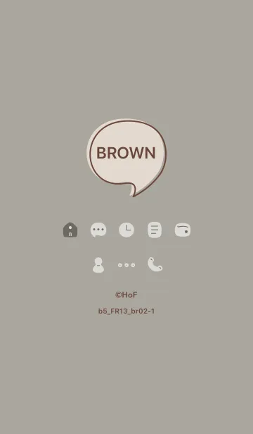 [LINE着せ替え] b5_13_スモーキーアッシュ ブラウン2-1の画像1