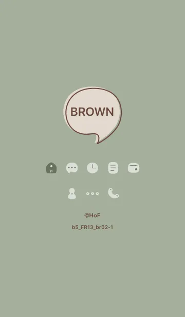 [LINE着せ替え] b5_13_スモーキーMアッシュ ブラウン2-1の画像1