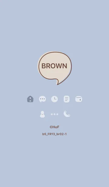 b5_13_ホワイトアッシュ ブラウン2-1のLINE着せ替え