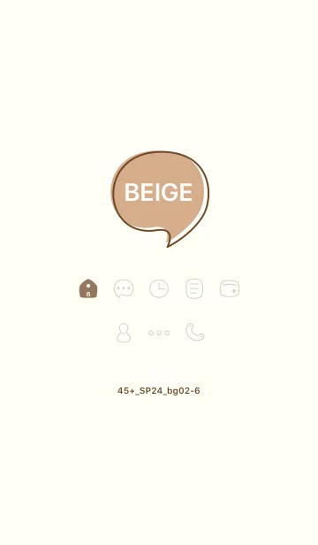 [LINE着せ替え] 45+24_ベージュ2-6の画像1