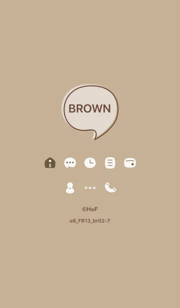 [LINE着せ替え] o6_13_ベージュ4 ブラウン2-7の画像1