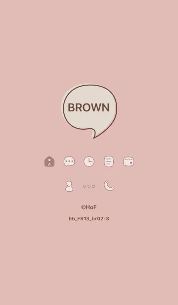 [LINE着せ替え] b5_13_ピンク ブラウン2-3の画像1