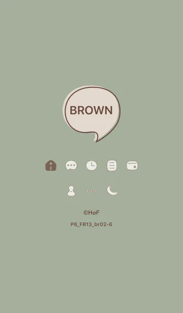 [LINE着せ替え] P6_13_スモーキーMアッシュ ブラウン2-6の画像1