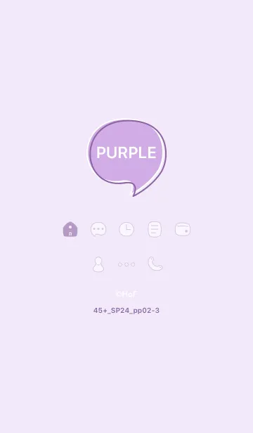 [LINE着せ替え] 45+24_パープル2-3の画像1