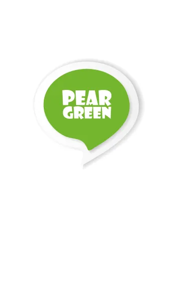 [LINE着せ替え] Pear Green Button In White V.3 (JP)の画像1