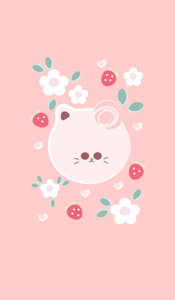 [LINE着せ替え] Cute cat theme 100 :)の画像1