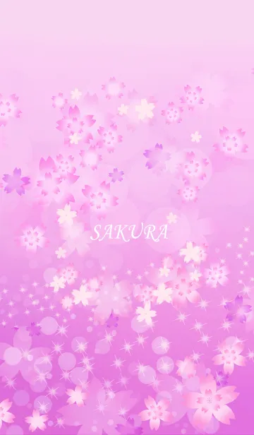 [LINE着せ替え] 爽やかにきらめくさくら・ピンクの画像1