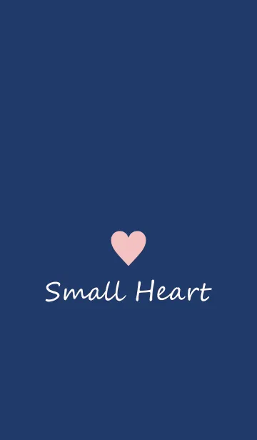 [LINE着せ替え] Small Heart *Navy+Pink 16*の画像1