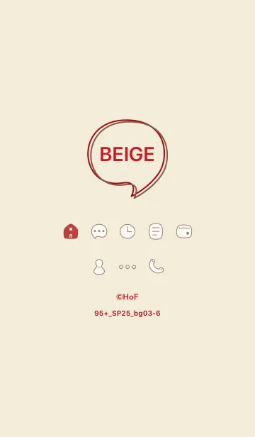 [LINE着せ替え] 95+25_ベージュ3-6の画像1