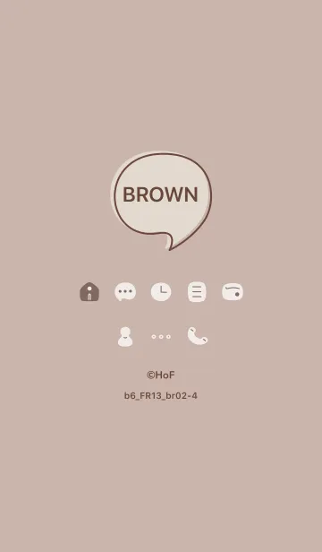 [LINE着せ替え] b6_13_ベージュ2 ブラウン2-4の画像1