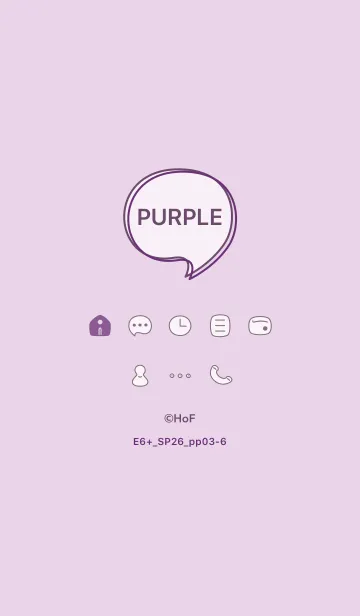 [LINE着せ替え] E6+26_パープル3-6の画像1