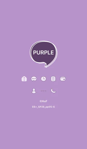 [LINE着せ替え] E6+26_パープル5-6の画像1