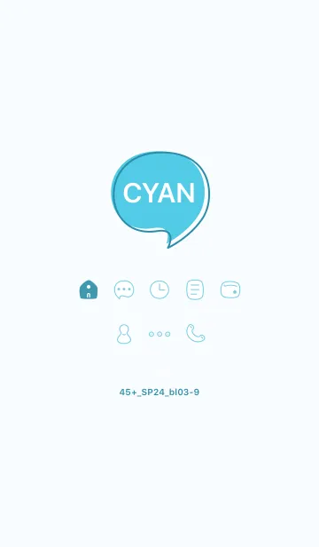 [LINE着せ替え] 45+24_ブルー3-9の画像1