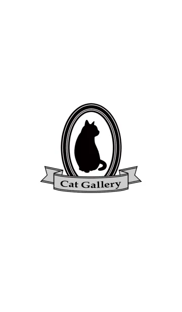 [LINE着せ替え] Cat Gallery【White】の画像1