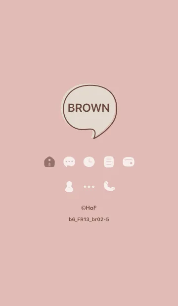 [LINE着せ替え] b6_13_ピンク ブラウン2-5の画像1