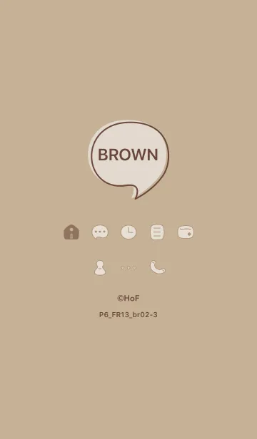 [LINE着せ替え] P6_13_ベージュ4 ブラウン2-3の画像1