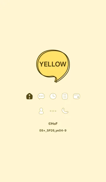 [LINE着せ替え] E6+26_イエロー4-9の画像1