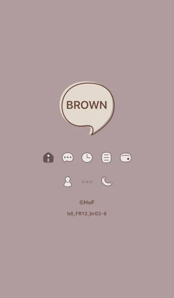 [LINE着せ替え] b6_13_ショコラ ブラウン2-6の画像1