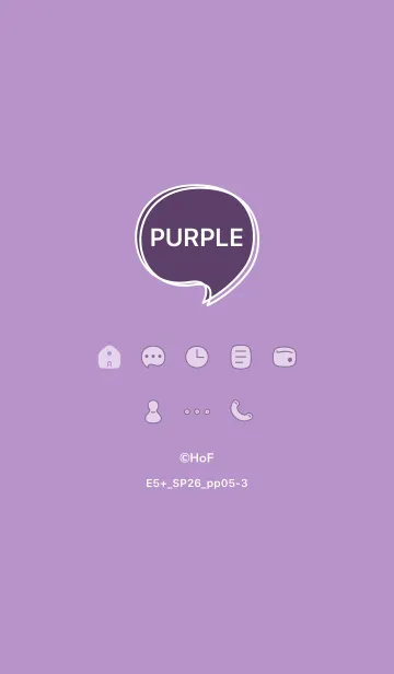 [LINE着せ替え] E5+26_パープル5-3の画像1