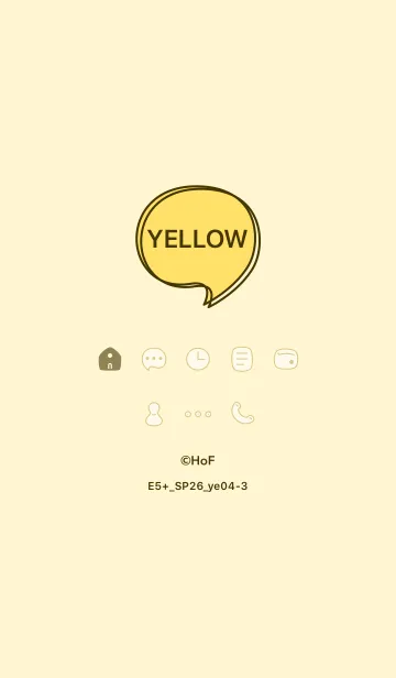 [LINE着せ替え] E5+26_イエロー4-3の画像1