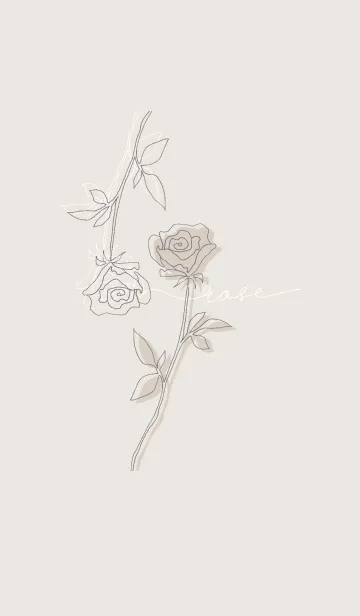 [LINE着せ替え] SIMPLE FLOWER -薔薇-の画像1