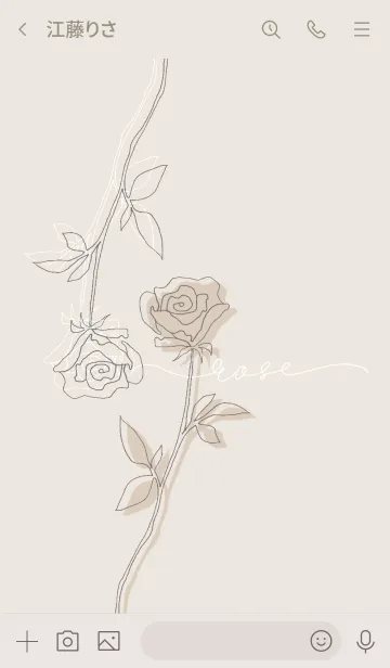 [LINE着せ替え] SIMPLE FLOWER -薔薇-の画像3